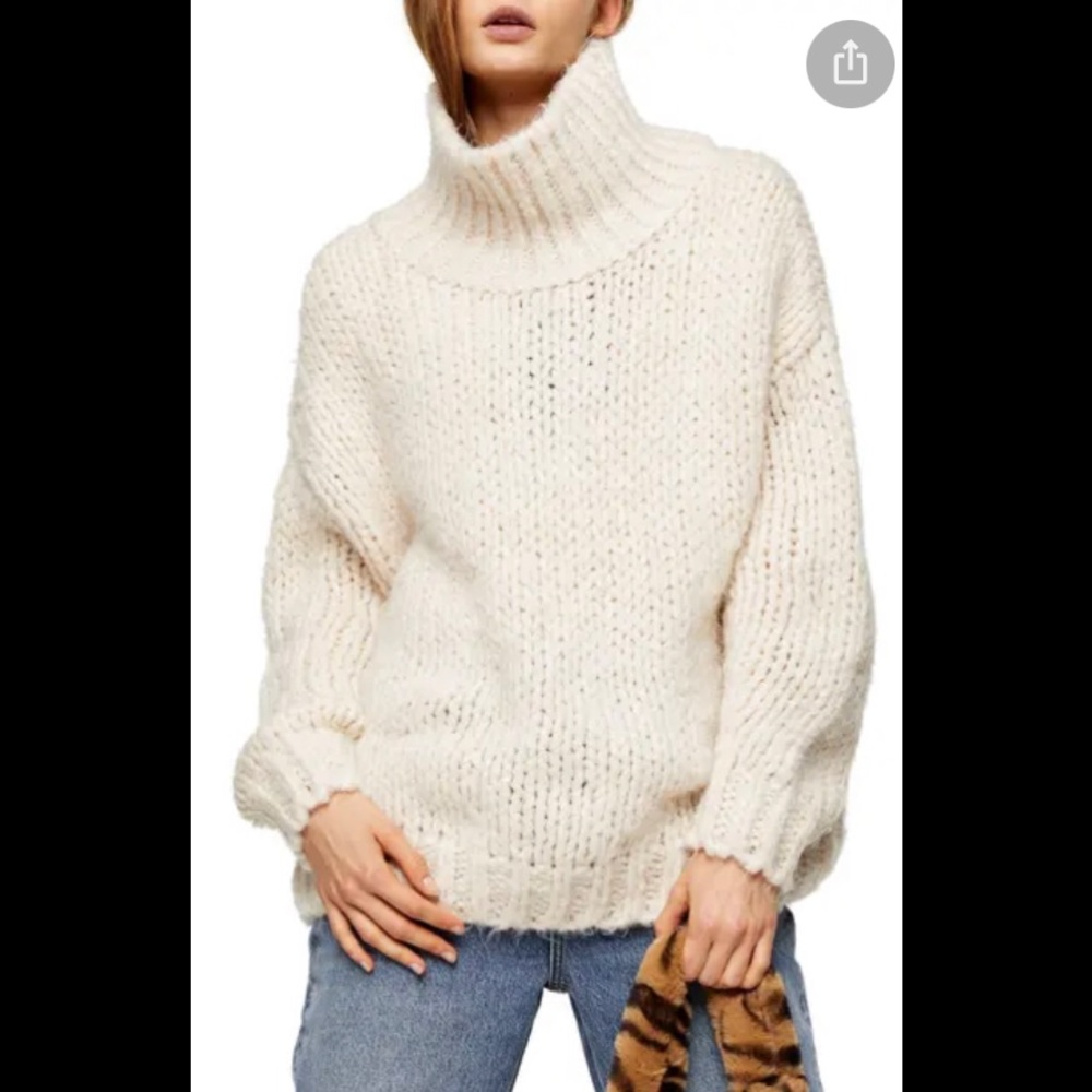 TopShop Chunky Funnel Sweater